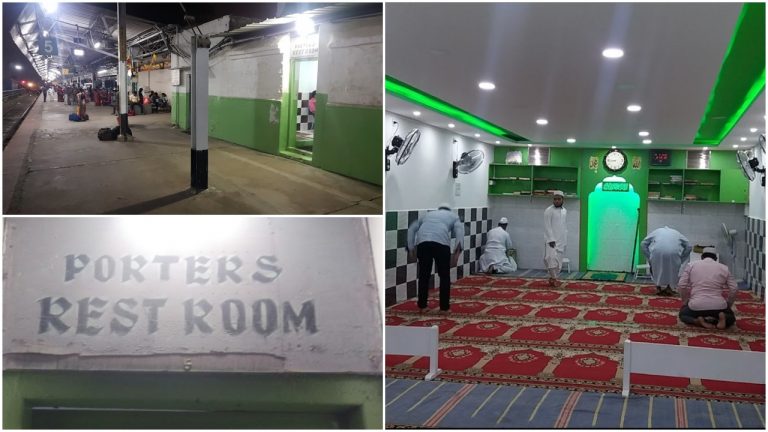 Hindu activists protest against illegal conversion of porters’ restroom to mosque inside Bengaluru railway station