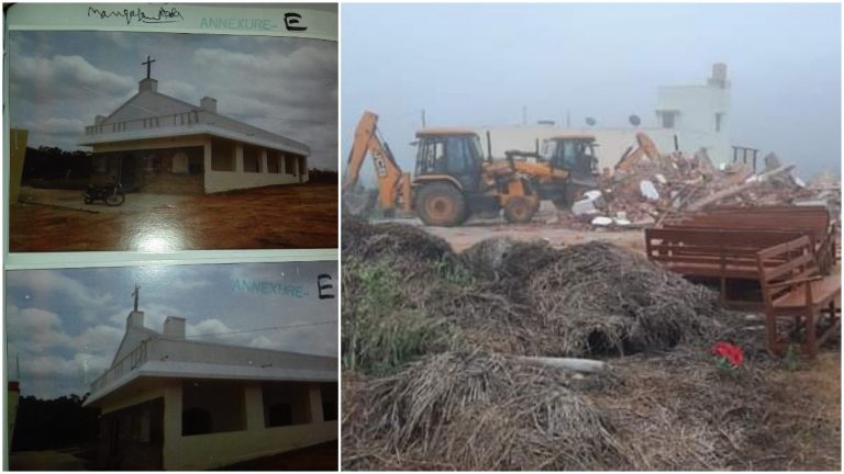 Karnataka: Illegal church built on government land in Kolar demolished by authorities on High Court order