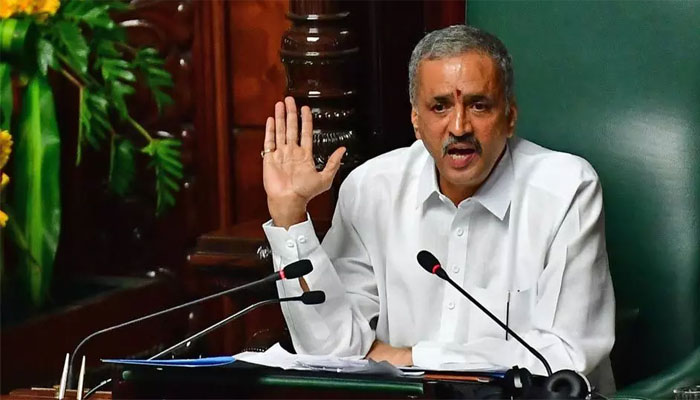 ‘RSS organising Hindu society to make country strong’: Karnataka Assembly Speaker lashes out at the opposition for raising anti-RSS slogans