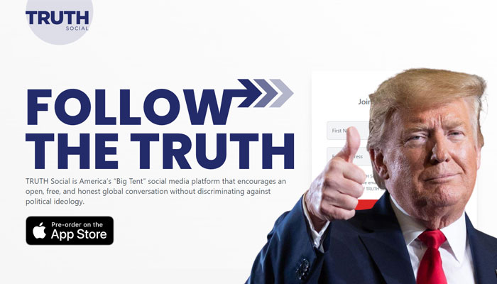 Trump’s ‘Truth Social’ hits the No 1 position on Apple’s App store within 24 hours of launch