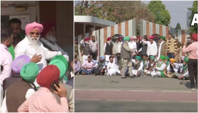 Farmers protest outside Governor's house in Chandigarh