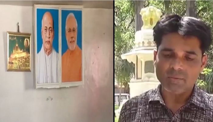 Indore: Landlord Yakoob Mansoori threatens tenant Mohammed Yusuf Khan asking him to remove PM Modi’s photo from the walls of his house