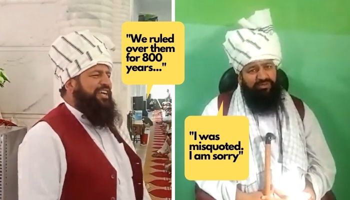 Maulvi who bragged about 800-year long Islamic rule over Hindus claims was ‘misquoted’ after hateful video goes viral