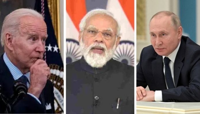 Biden Modi Putin