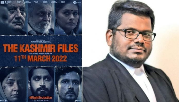 Supreme Court advocate J Sai Deepak pens a heartfelt note about Vivek Agnihotri's newly released movie 'The Kashmir Files'