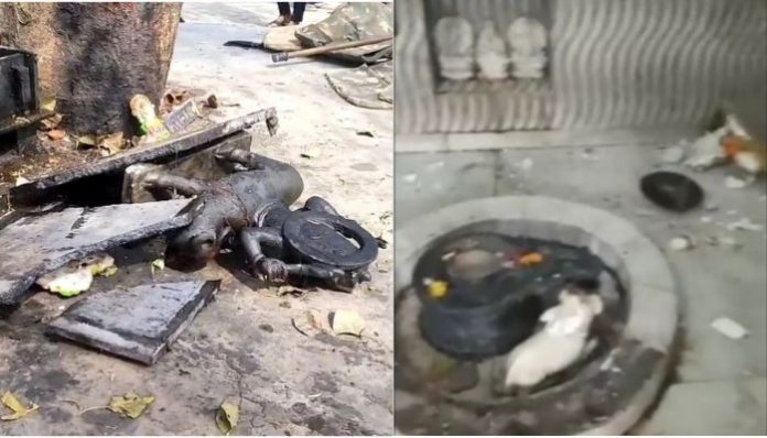 UP: Shivling vandalised, temples desecrated with animal carcass in Noida