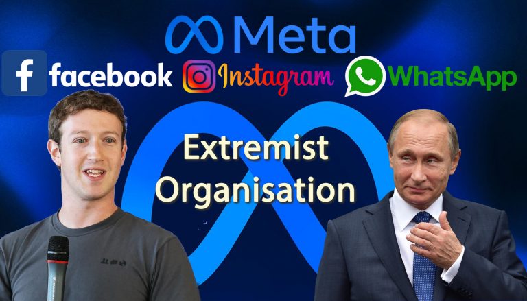 Russia moves to label Facebook’s parent Meta as ‘extremist organisation’ after the company allowed death threats to Russians on its platforms