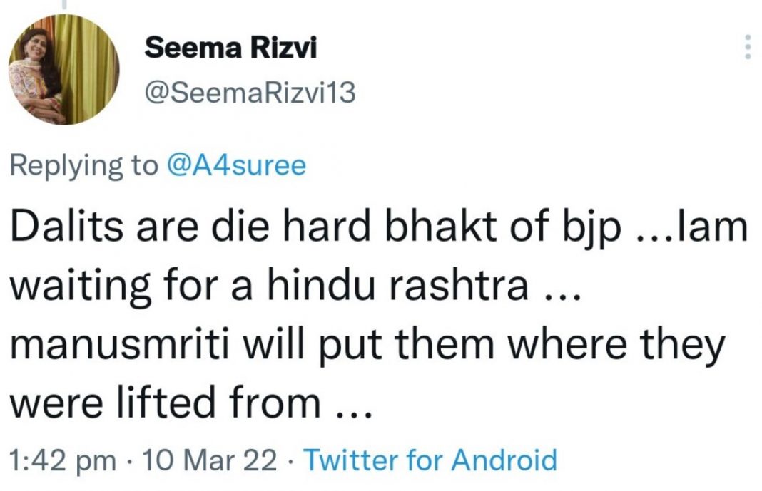 Islamists attack Dalits for siding with the BJP