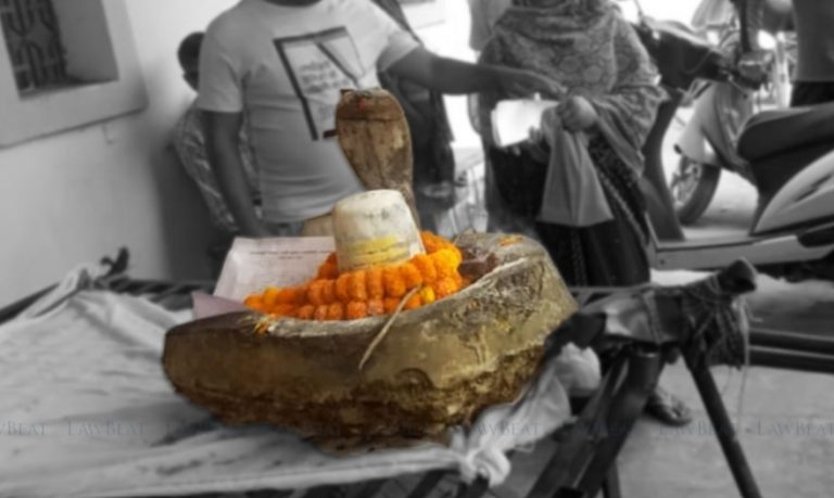 Chhattisgarh: Shivling of a temple uprooted and carried on a hand cart to the Tehsil office to appear before a Court for a summon