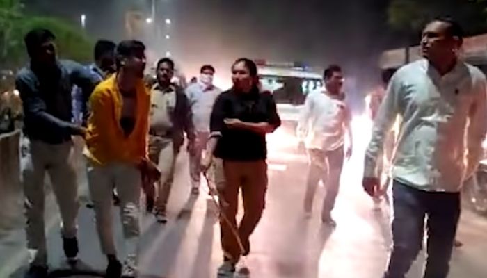 Maharashtra: Infamous goon Gaus Mustafa Syed arrested and paraded for assaulting a minor girl