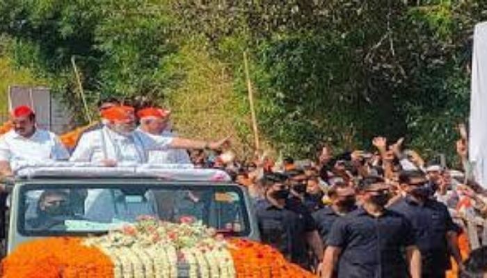 Hours after winning 4 states, PM Modi heads to Gujarat for a mega roadshow in Ahmedabad, state to go into assembly elections in December 2022