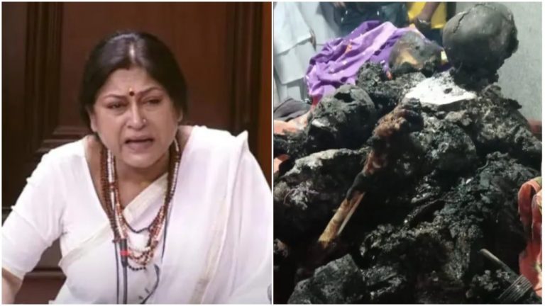 ‘West Bengal is no more liveable, mass killings happening there’: BJP MP Roopa Ganguly breaks down in Rajya Sabha over Birbhum massacre