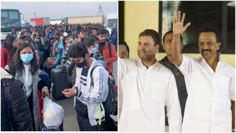DMK continues politicising Operation Ganga, claims North Indian students in Ukraine are favoured by embassy staff by speaking in Hindi
