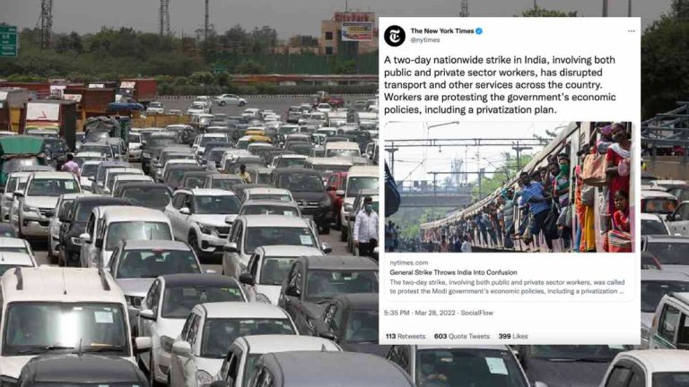 ‘What strike?’: NYTimes report on ‘Bharat bandh’ claiming India was ‘thrown into confusion’ leaves netizens confused, read details