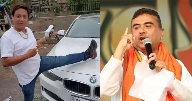 Jahangipuri violence mastermind Ansar Sheikh has close links with TMC, was part of TMC goons that attacked Suvendu Adhikari’s car, says West Bengal BJP