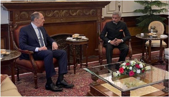 Russian FM Lavrov meets S Jaishankar in Delhi