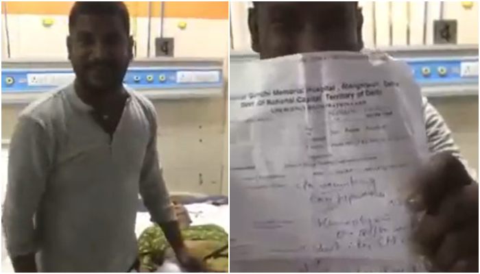 ‘My mother was vomiting blood, but they refused to admit her’: Delhi man accuses state govt hospital of medical negligence in viral video