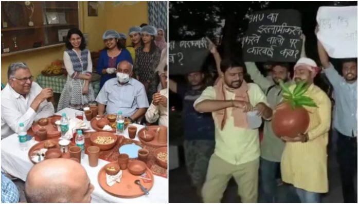 BHU VC continues to face criticism over Iftar party, students protest