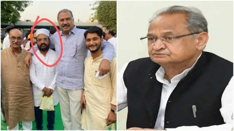 Images of Chhabra riots prime accused Asif Ansari at Rajasthan CM’s Iftar party go viral, BJP demands strict action