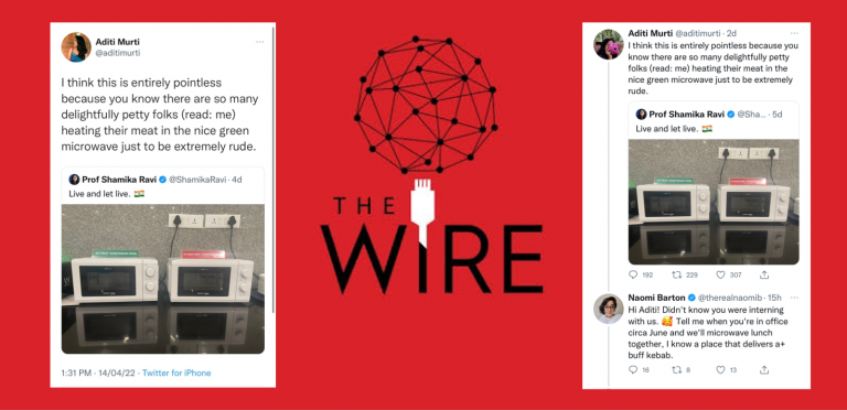 If you are a vegetarian or practising Hindu working with TheWire, they will find joy in desecrating your faith, just like Islamists