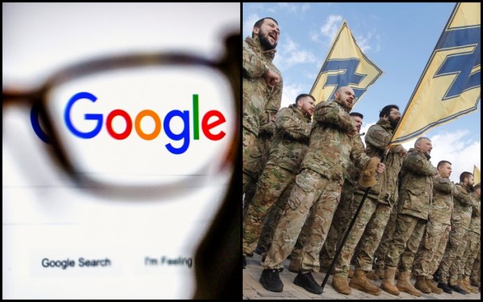 Google says it won't allow anti-Ukraine content to make money, removes ads from article talking about Nazi aspects of Azov Battalion