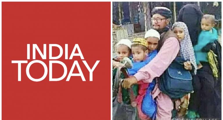 The dumbest fact-check award goes not to AltNews but IndiaToday: Here is their recent report on ‘picture of Muslim family being old’