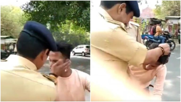 Kanpur: Policeman slaps one Mehtab Alam 5 times in seconds, know the story behind the viral video
