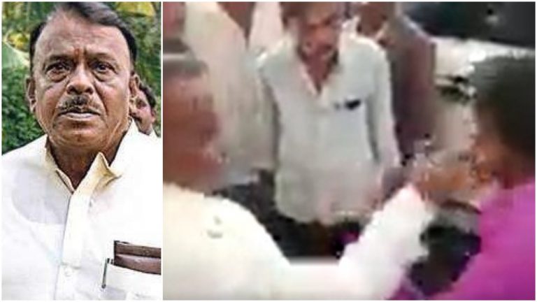 Watch: Karnataka Congress MLA slaps a youth after he asks him to repair the roads in his village, refuses to apologise
