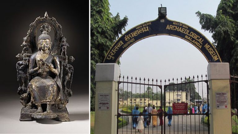 Ancient Nalanda Buddha statue returned to India from USA, was among the 14 bronzes looted from Nalanda Museum