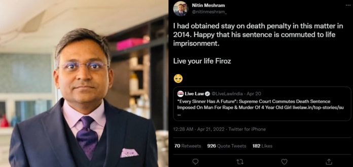SC lawyer Nitin Meshram justifies child rapist Firoz