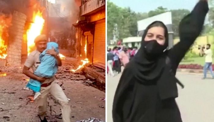 Netresh Sharma gets forgotten for saving life from Islamic mob but ‘Muskan Khan’ becomes the face of resistance for shouting ‘Allahu Akbar’