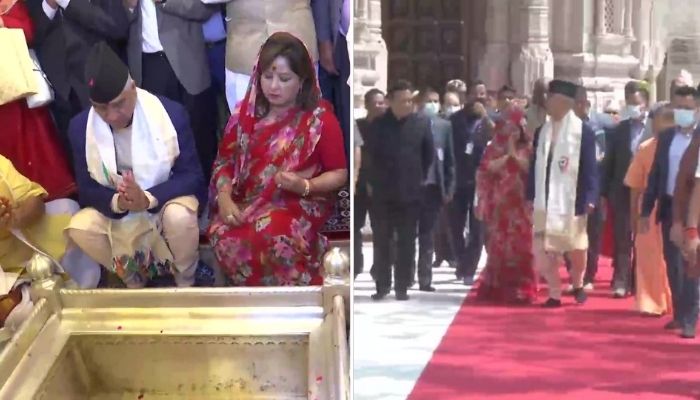 Nepal PM Sher Bahadur Deoba visits Kashi Vishwanath Dham in Varanasi, first leader of a foreign country to do so after the renovation