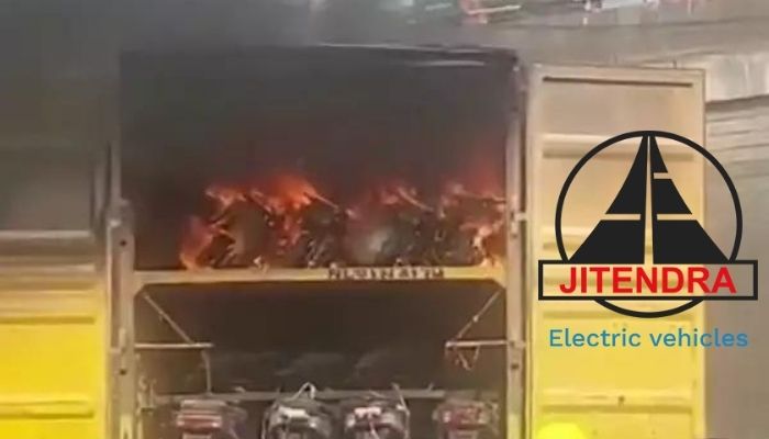 Center orders probe after 40 electric scooters by Jitendra Electric caught fire in a transport container in Nashik