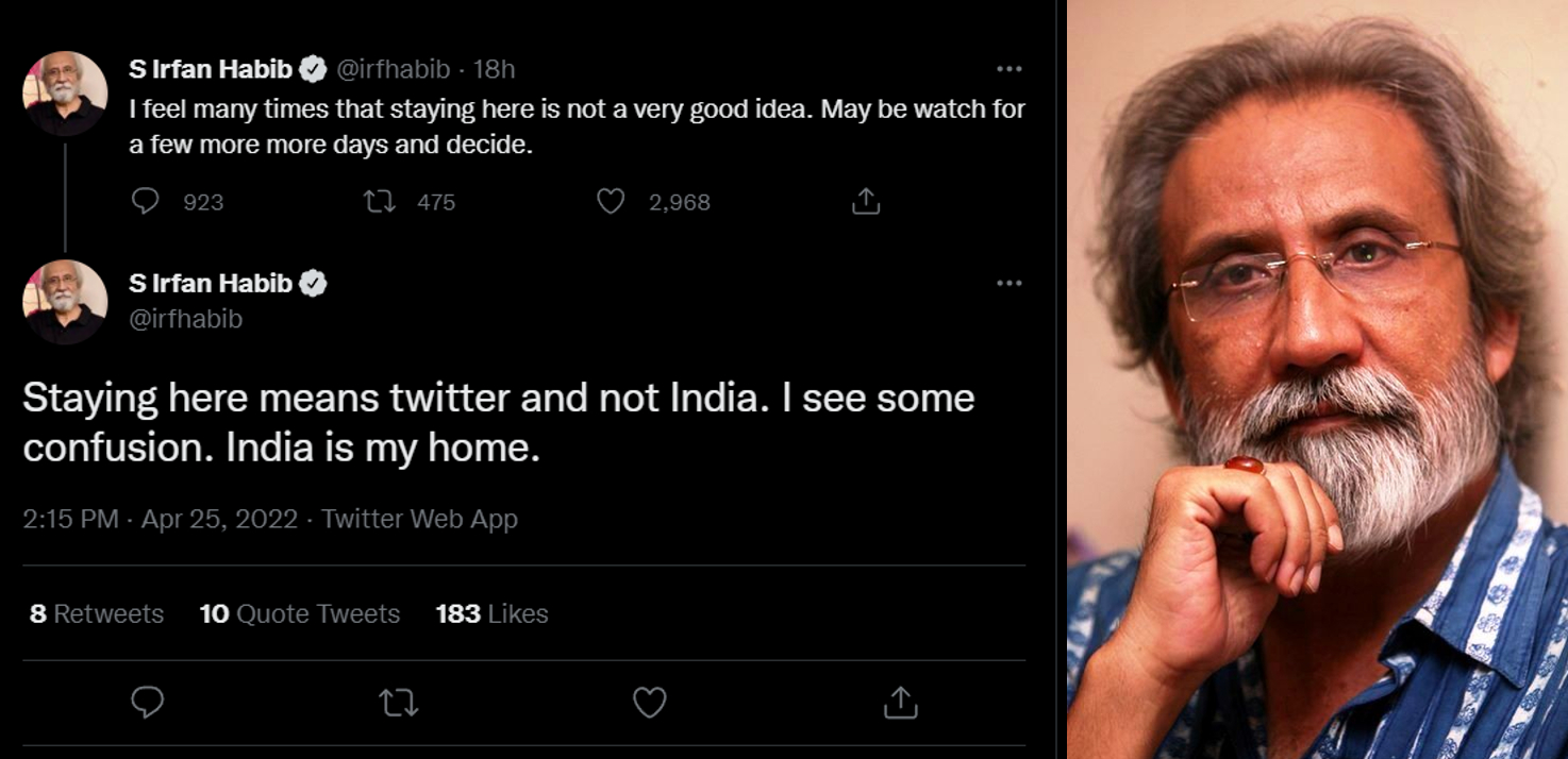 'Historian' S Irfan Habib clarifies he's not leaving India after