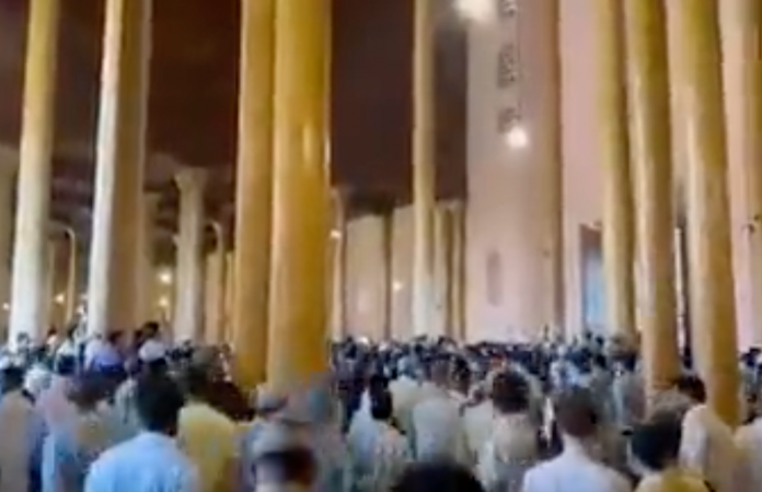 Chants of Azadi slogans were heard in Srinagar's Jamia mosque