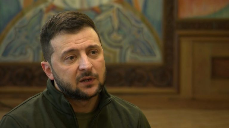 Volodymyr Zelensky says Ukraine will not give up territory in the east to end the war with Russia