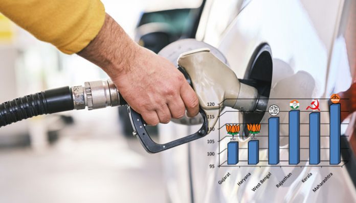 Fuel price in states