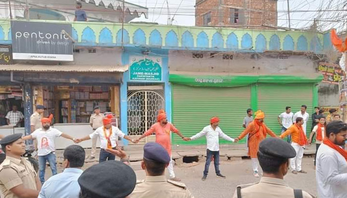 ‘No one attacks Masjid, it was to save Hindus’: VHP & Bajrang Dal refute claims of Hindus making human chain to save Mosque in Katihar