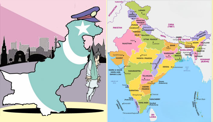Times Of India gives away POK to Pakistan