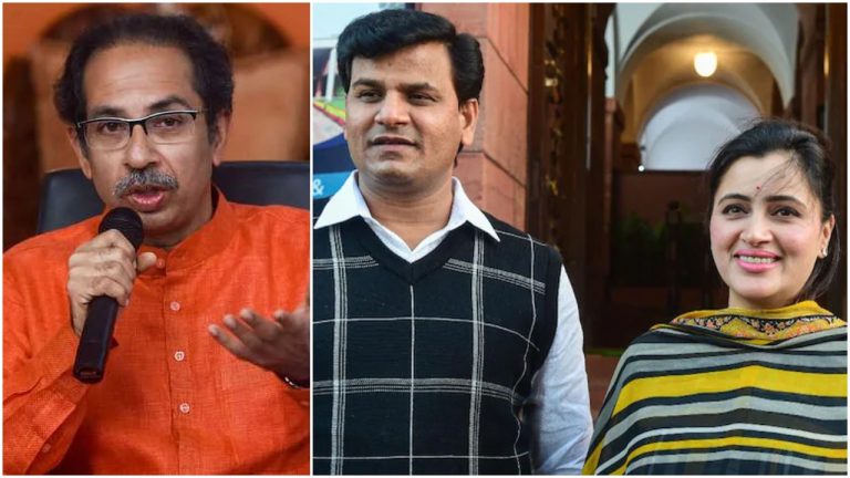 Mumbai: BMC team reaches MP Navneet Rana and MLA Ravi Rana’s Khar house to check alleged illegal construction