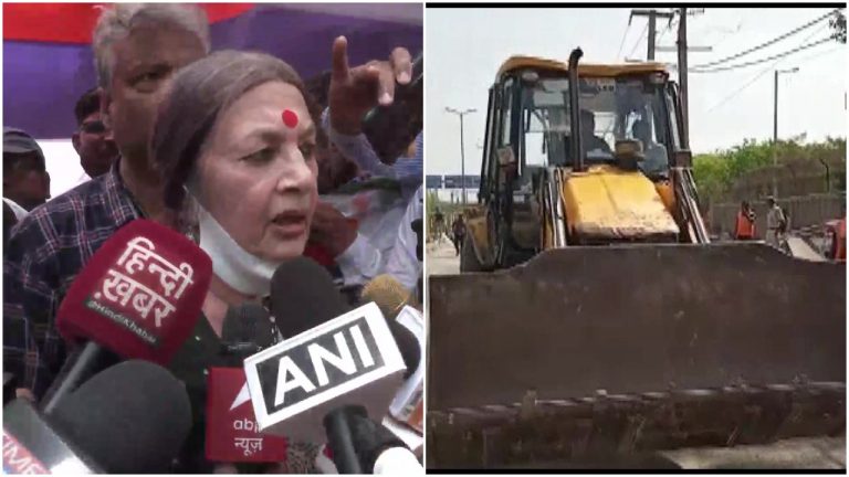 Communist leader Brinda Karat reaches Jahangirpuri to implement Supreme Court order, leftist journos outrage over order not being followed immediately