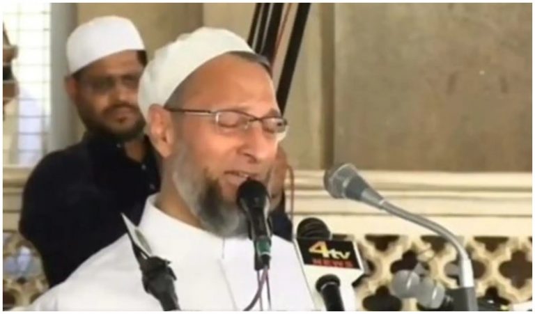 ‘God-fearing Muslims will wait, fight back, not leave battlefield’: Asaduddin Owaisi suffers a meltdown during speech in Hyderabad’s Mecca Masjid