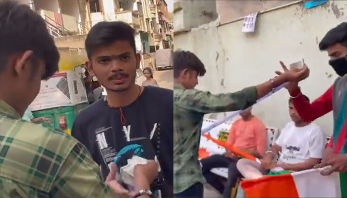 Watch: AAP workers distribute cash to people to attend rally, video viral
