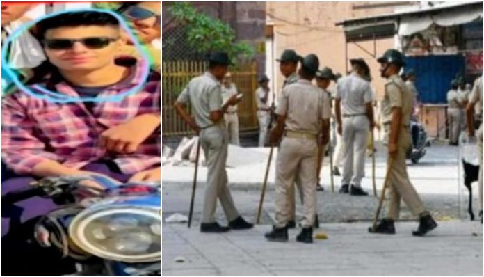 Last week, two people were attacked by unidentified persons and their bike was set on fire in the Sanganer area of Bhilwara district.