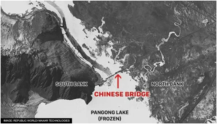 “Both bridges are in areas under illegal occupation of China since 1960s”: MEA objects to China building another bridge over Pangong lake