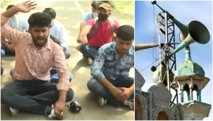 Jammu and Kashmir: Govt college students recite Hanuman Chalisa in front of local mosque using loudspeaker for Azan, detained, later released