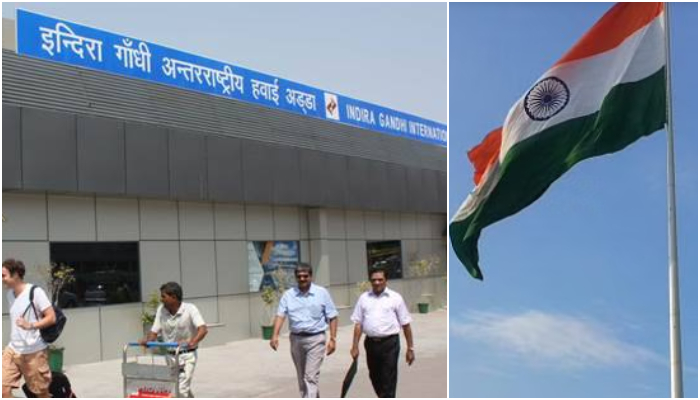 Assam resident Mohammed Tariq Aziz offers Namaz by standing on the national flag at Delhi Airport, arrested and released on bail