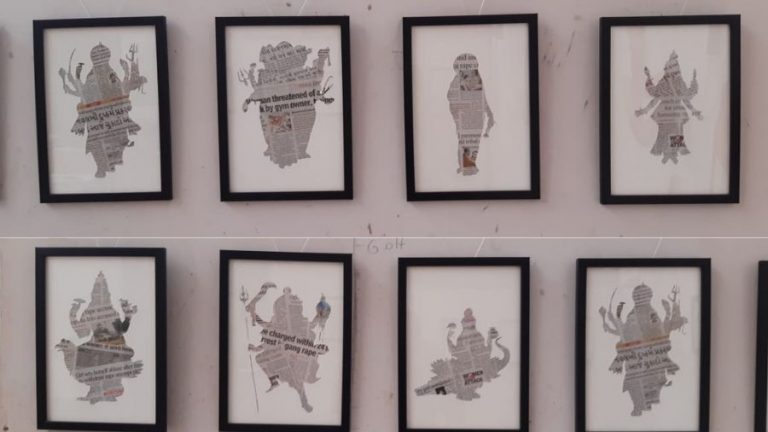 Gujarat: Objectionable portraits of Hindu gods and goddesses in exhibition at Vadodara’s Maharaja Sayajirao University sparks a row