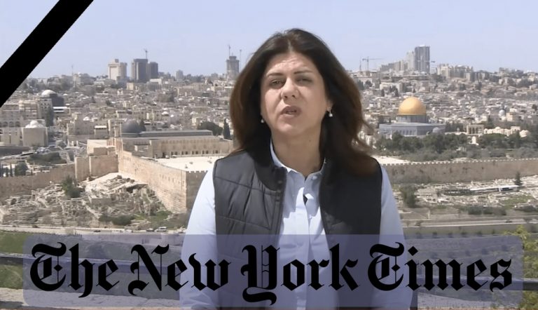 The New York Times changes its factually correct headline on Al Jazeera journalist’s death in West Bank after outrage