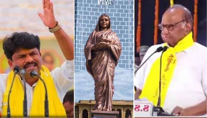 BJP leader Gopichand Padalkar barred from entering Ahilyabai Holkar’s birthplace to celebrate her birth anniversary, Fadnavis says it is an attempt by NCP to hijack her legacy